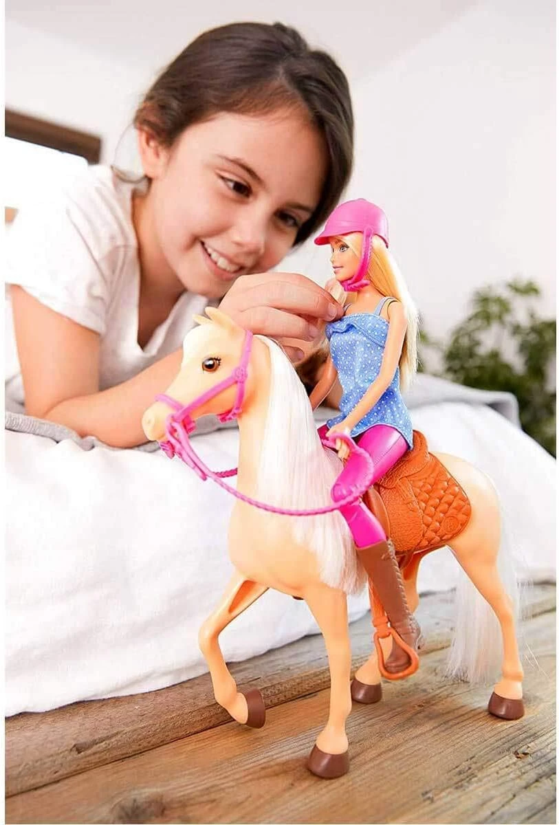Barbie® Pferd und Puppe FXH13