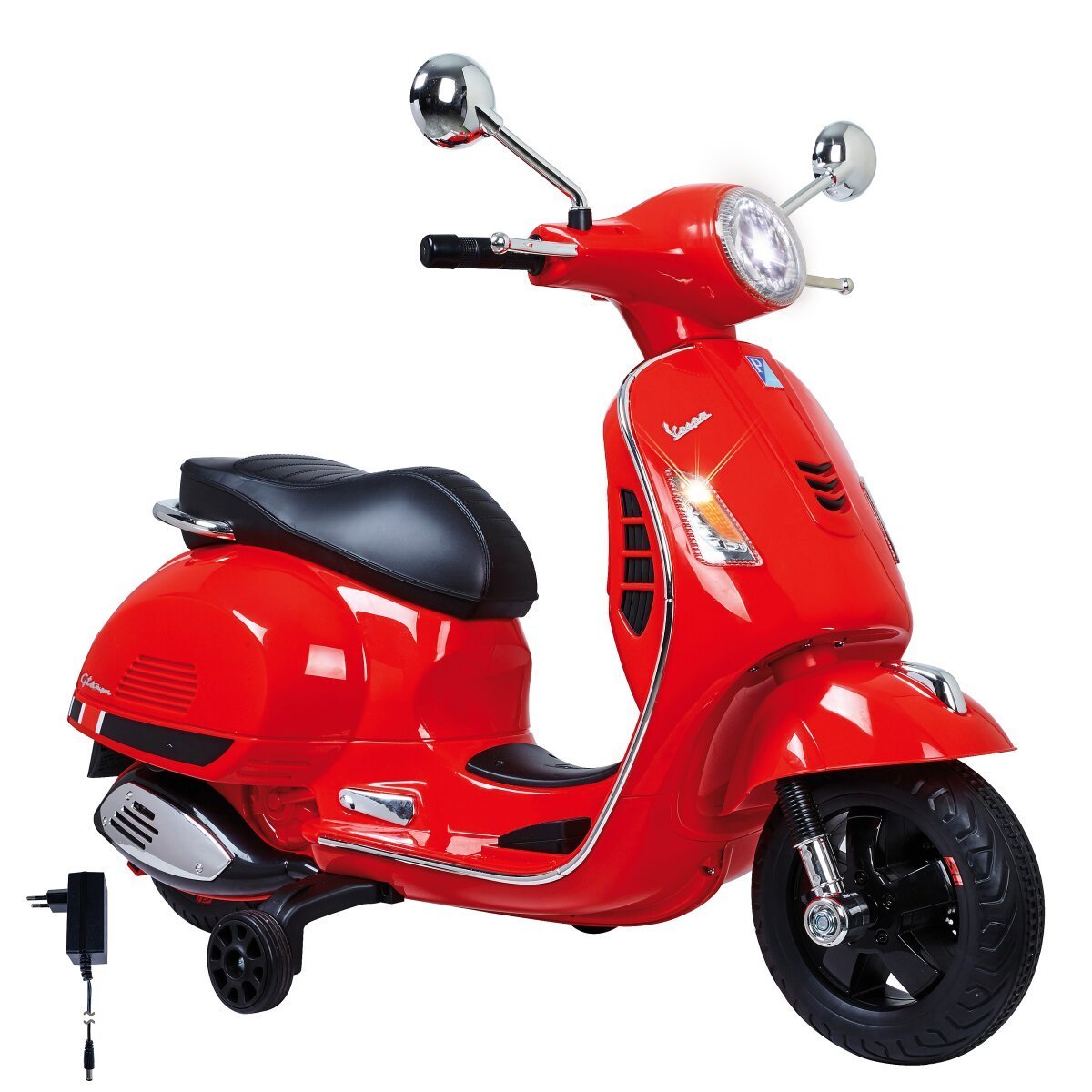 JAMARA Ride-on Vespa GTS 125 rot Li-Power 12.6 ab 3 Jahren