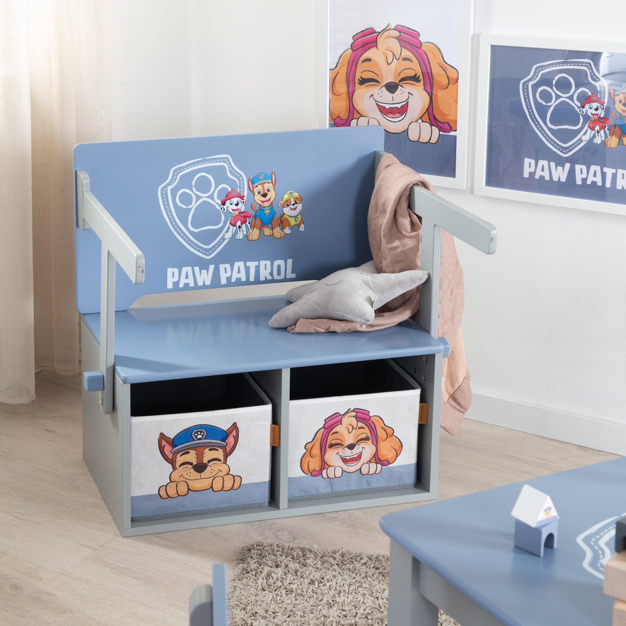 Roba 450770PW3 Klappbare Sitzbank mit Aufbewahrung blau – Spielmöbel - Bild 15 Roba 450770PW3 Klappbare Sitzbank mit Aufbewahrung blau – Spielmöbel - Produktbild 15