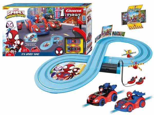 Carrera 20063049 FIRST Spidey "It’s Spidey Time!" Rennbahn ab 3 Jahren Carrera, 20063049, FIRST, Spidey, "It’s, Spidey, Time!", Rennbahn, ab, 3, Jahren