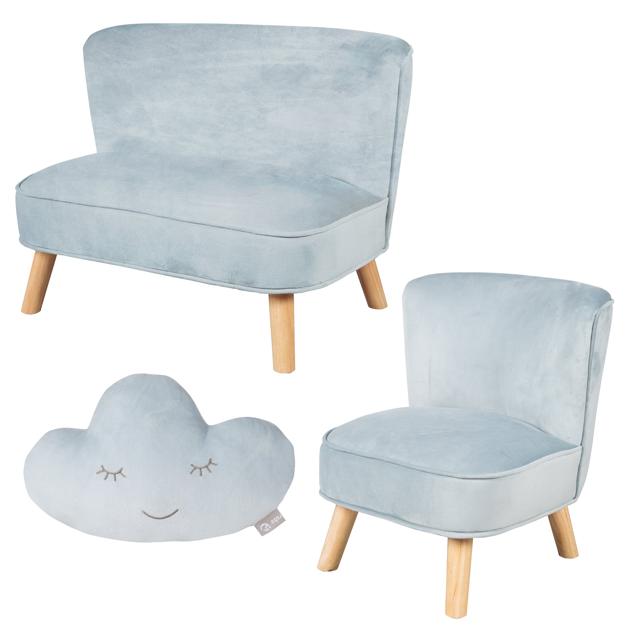 Roba 231S07M3 Lil Sofa Set groß roba Style türkis sky – Spielmöbel - sky - Spielmöbel - Produktbild 1