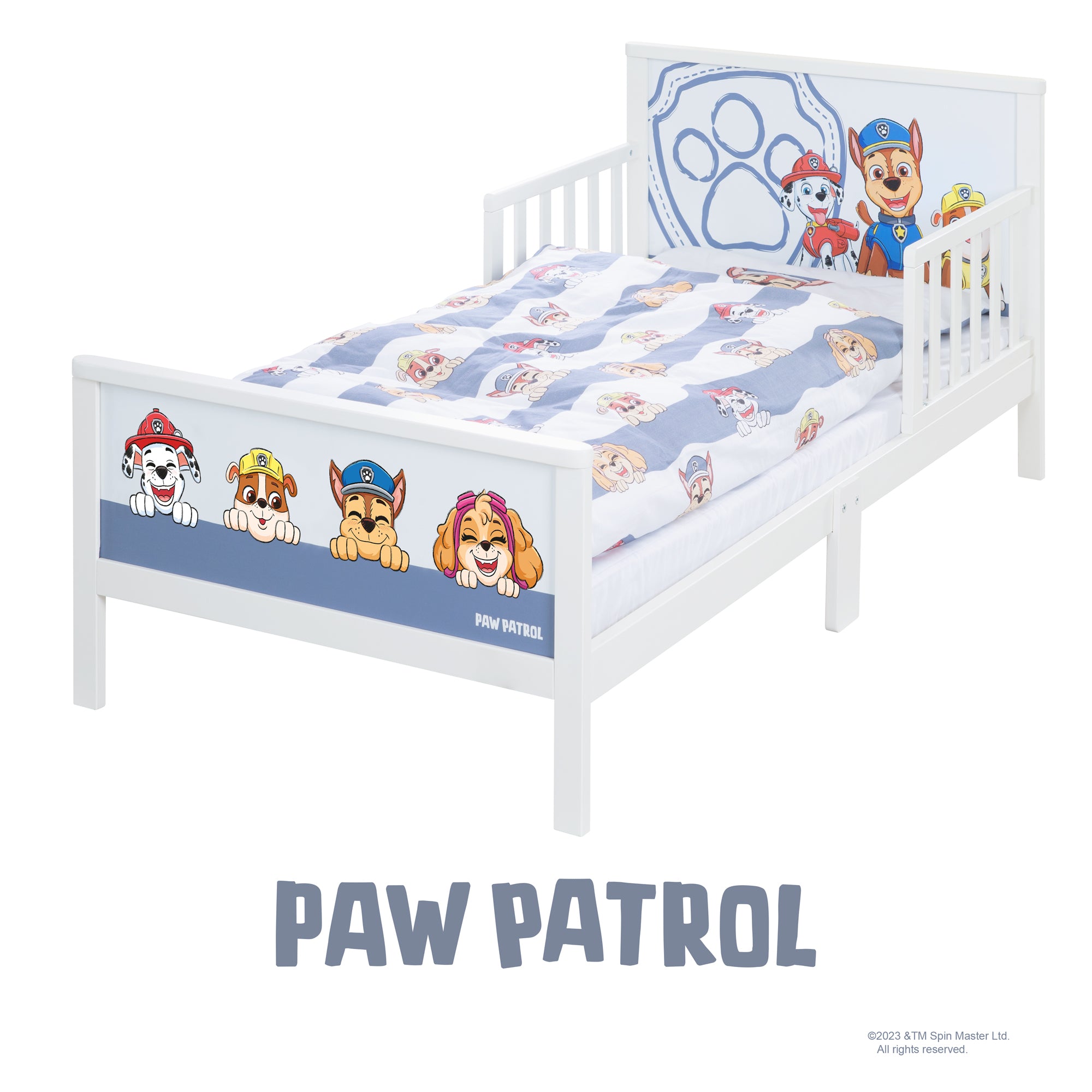 Roba 20330PW1 Komplettbett, 70x140 cm Paw Patrol weiß – Toddler Betten - Produktbild 4