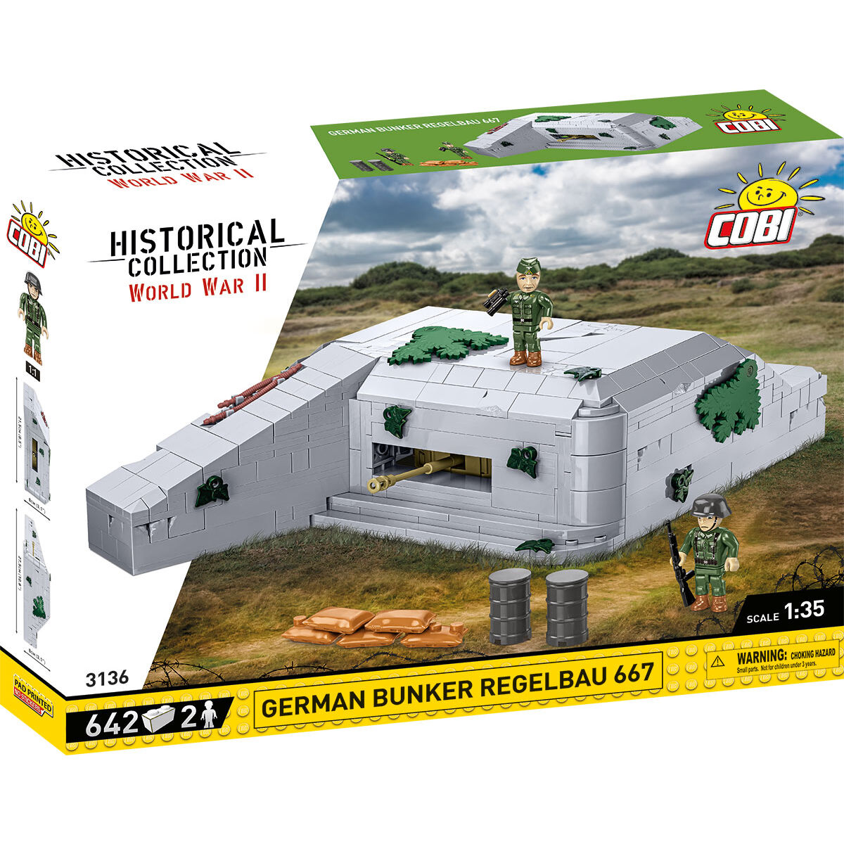 COBI 3136 - Deutscher BUNKER Regelbau 667 COBI 3136 - Deutscher BUNKER Regelbau 667