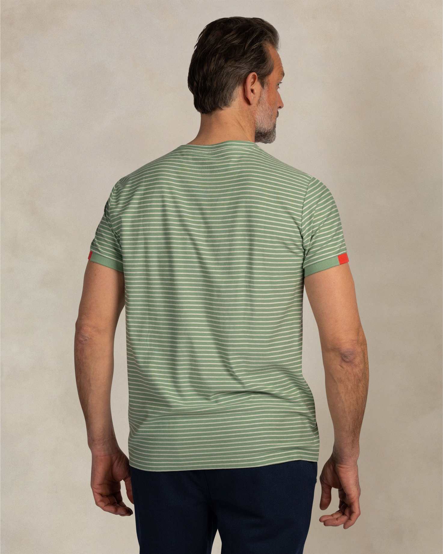 NZA 26CN730MG T-Shirt - Grün Gestreift - Bild 4 NZA 26CN730MG T-Shirt - Grün Gestreift - Bild 4