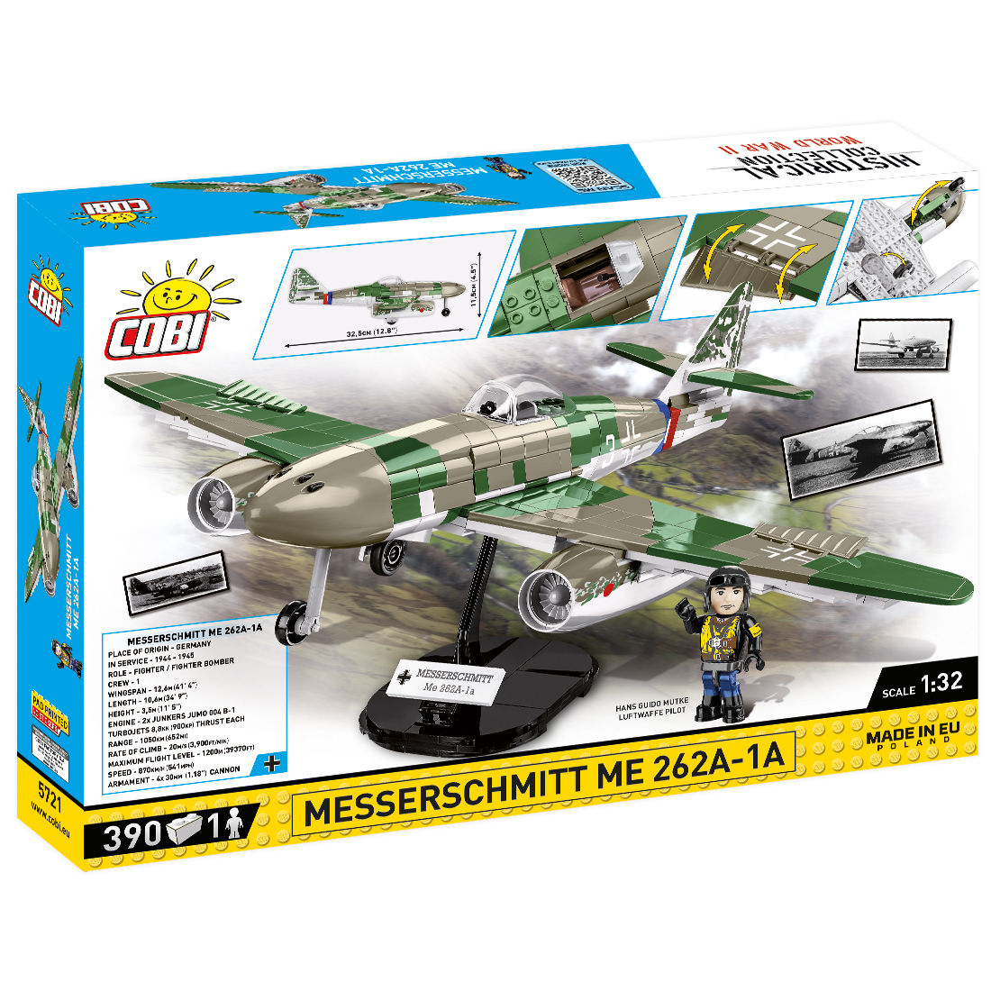 COBI 5721 - Messerschmitt ME 262A 1A SCALE 1:32 - Bild 2 COBI 5721 - Messerschmitt ME 262A 1A SCALE 1:32 - Bild 2