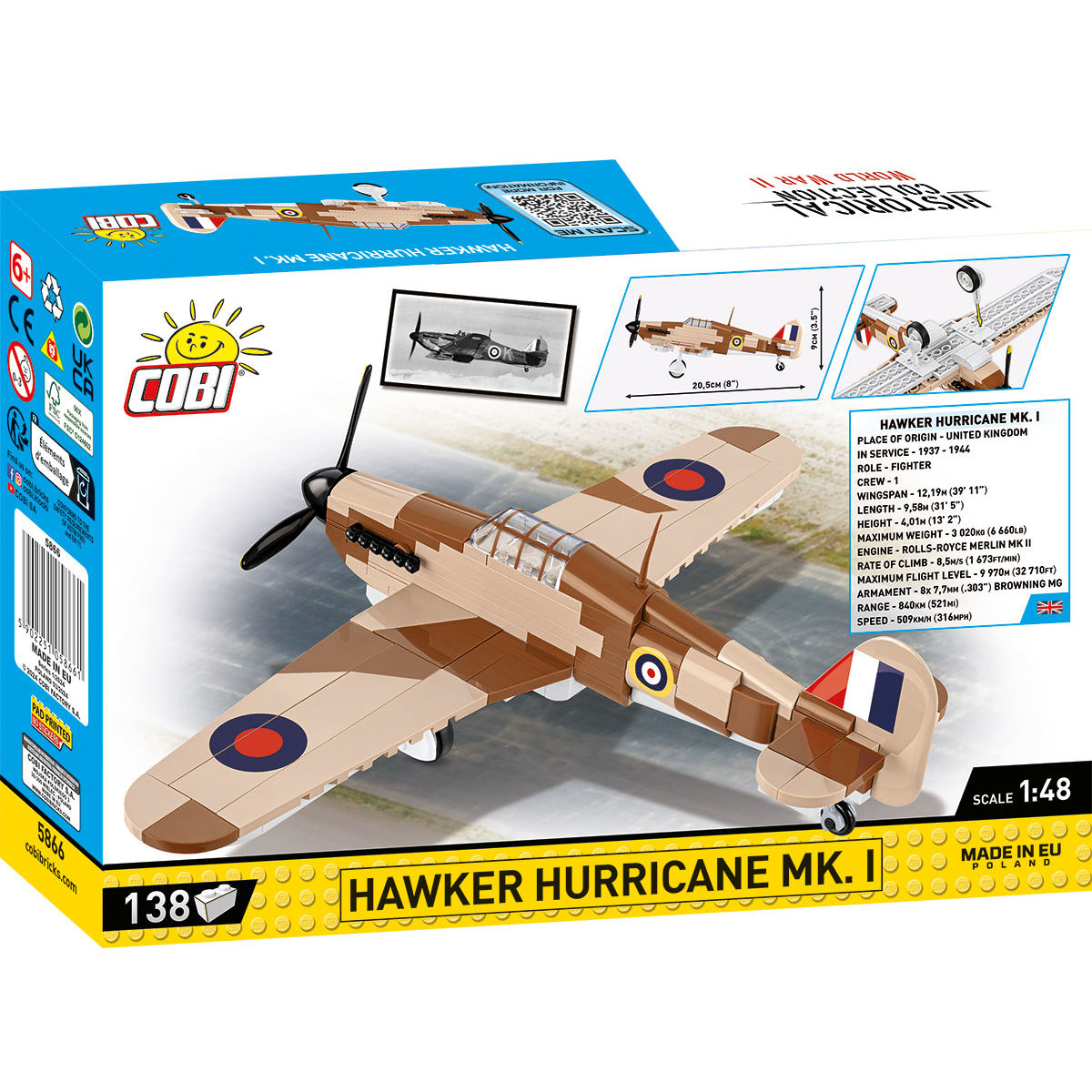 COBI 5866 - HAWKER Hurricane MK.1 - Bild 2 COBI 5866 - HAWKER Hurricane MK.1 - Bild 2