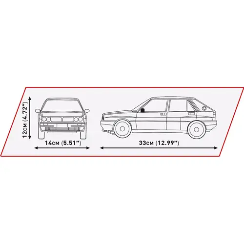 Cobi 24357 1988 LANCIA DELTA HF INTEGRALE Cobi 24357 1988 LANCIA DELTA HF INTEGRALE