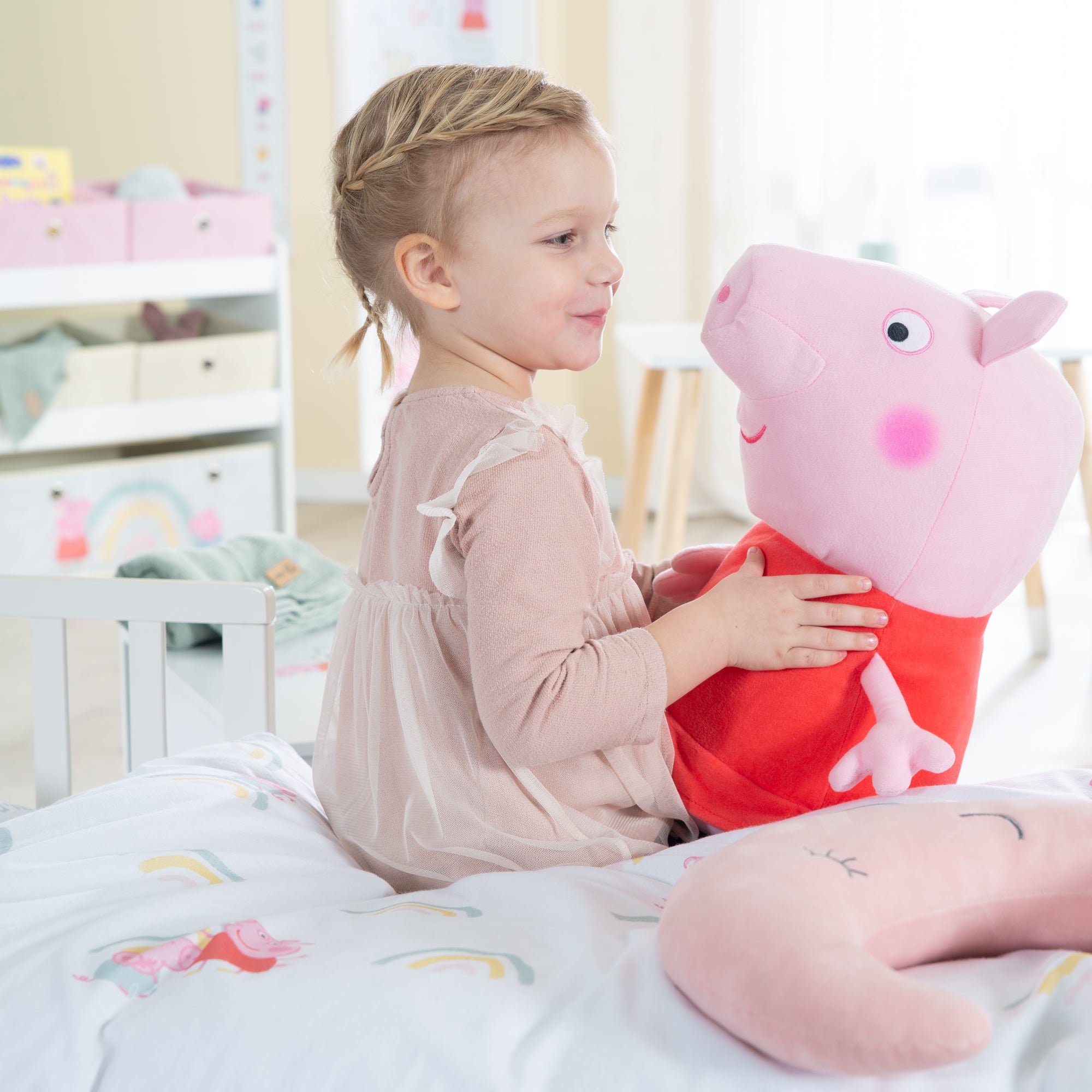 Roba 20330PP1 Komplettbett, 70x140 cm Peppa Pig weiß – Toddler Betten - Bild 10 Roba 20330PP1 Komplettbett, 70x140 cm Peppa Pig weiß – Toddler Betten - Produktbild 10