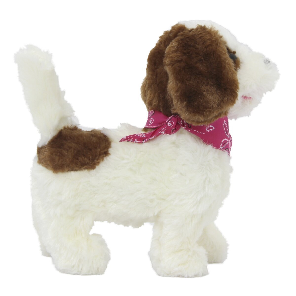 JAMARA Lucky RC Plüschhund Weiss/Braun 27MHz ab 3 Jahren