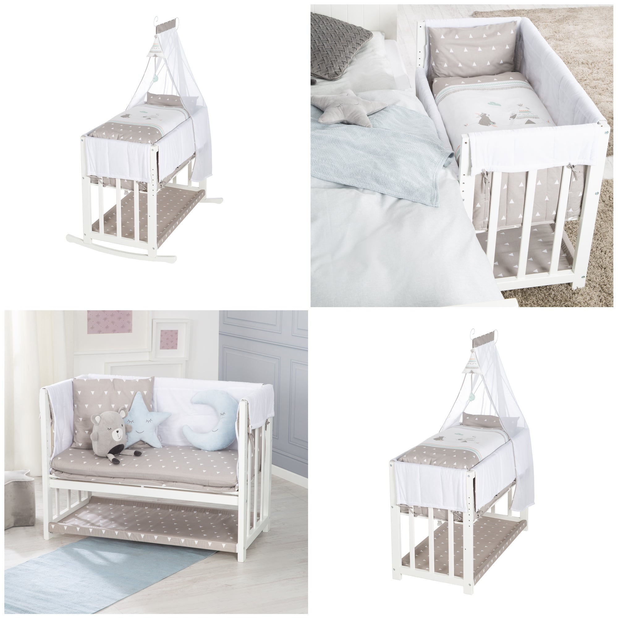 Roba 289149WES198 Stubenbett 4in1 Indibär weiß – Stubenbetten - Produktbild 7