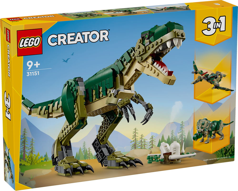 LEGO 31151 Creator T.Rex 3-in-1-Kinderspielzeug LEGO, 31151, Creator, T.Rex, 3-in-1-Kinderspielzeug, Tier, Dinosaurier, Reptil, T-Rex