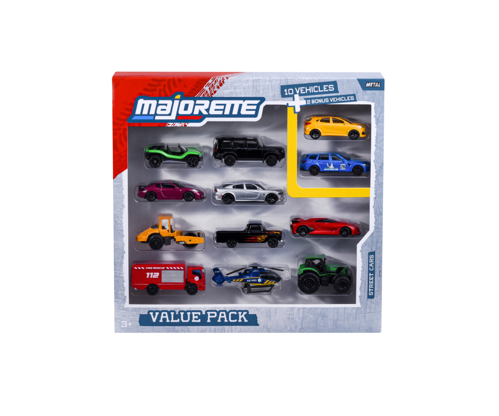 Majorette Street Cars 12 pieces Value Pack