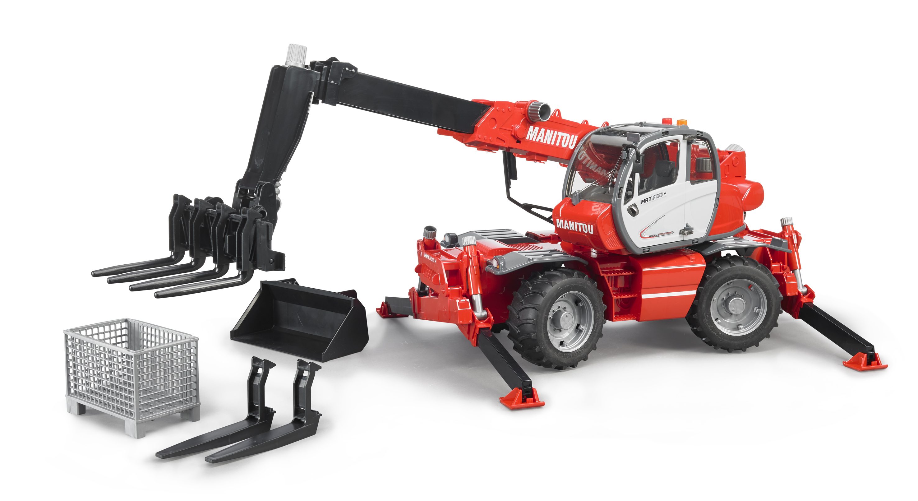 BRUDER 02129 - Manitou Teleskopstapler MRT 2150 BRUDER 02129 - Manitou Teleskopstapler MRT 2150