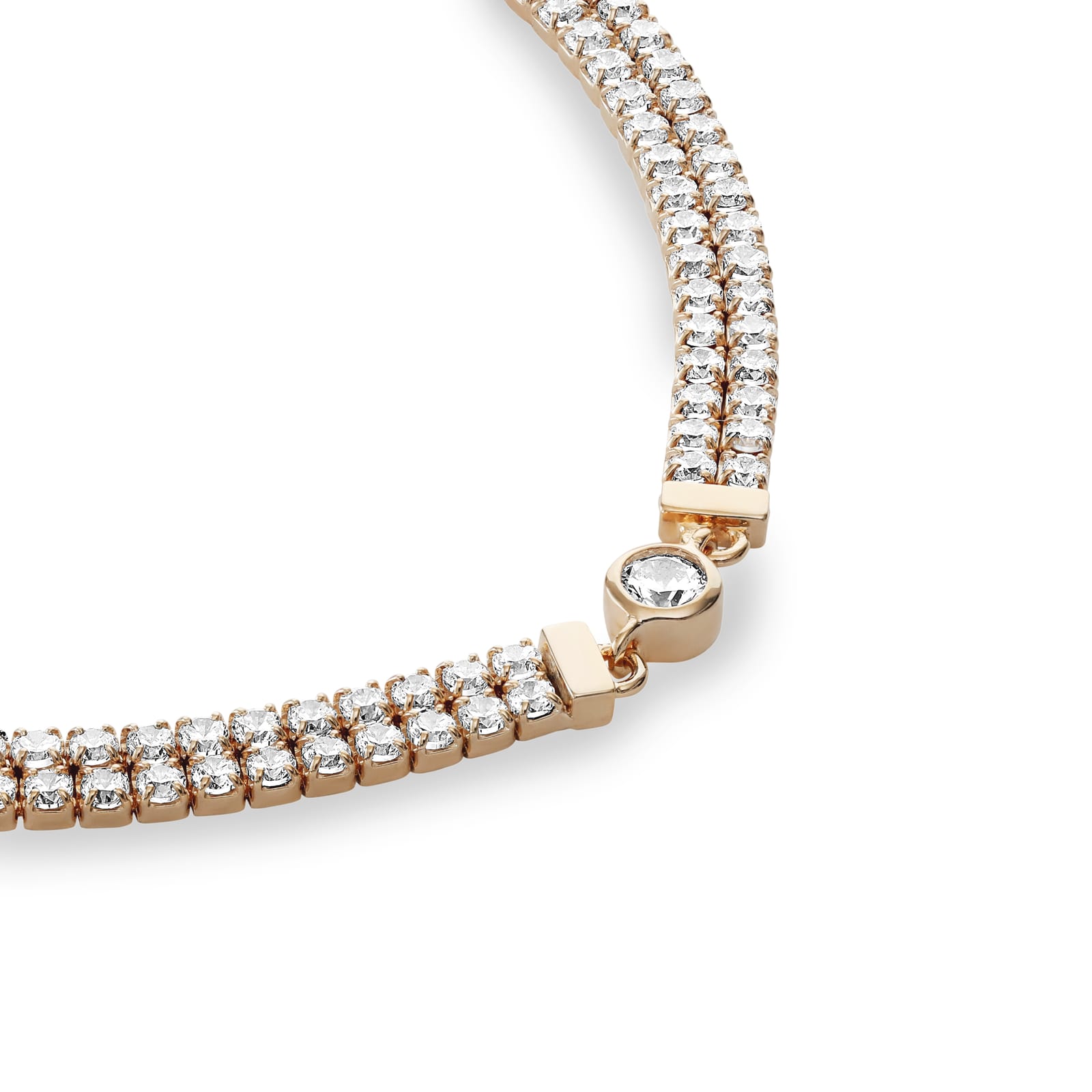 JETTE S.88301188 ARMBAND GOLD SILBER ZIRKONIA