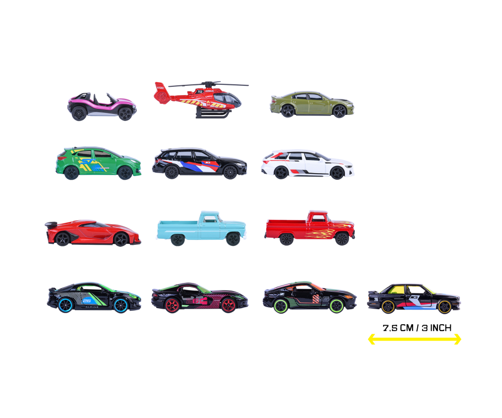 Majorette Neon Racer 9+4 Giftpack