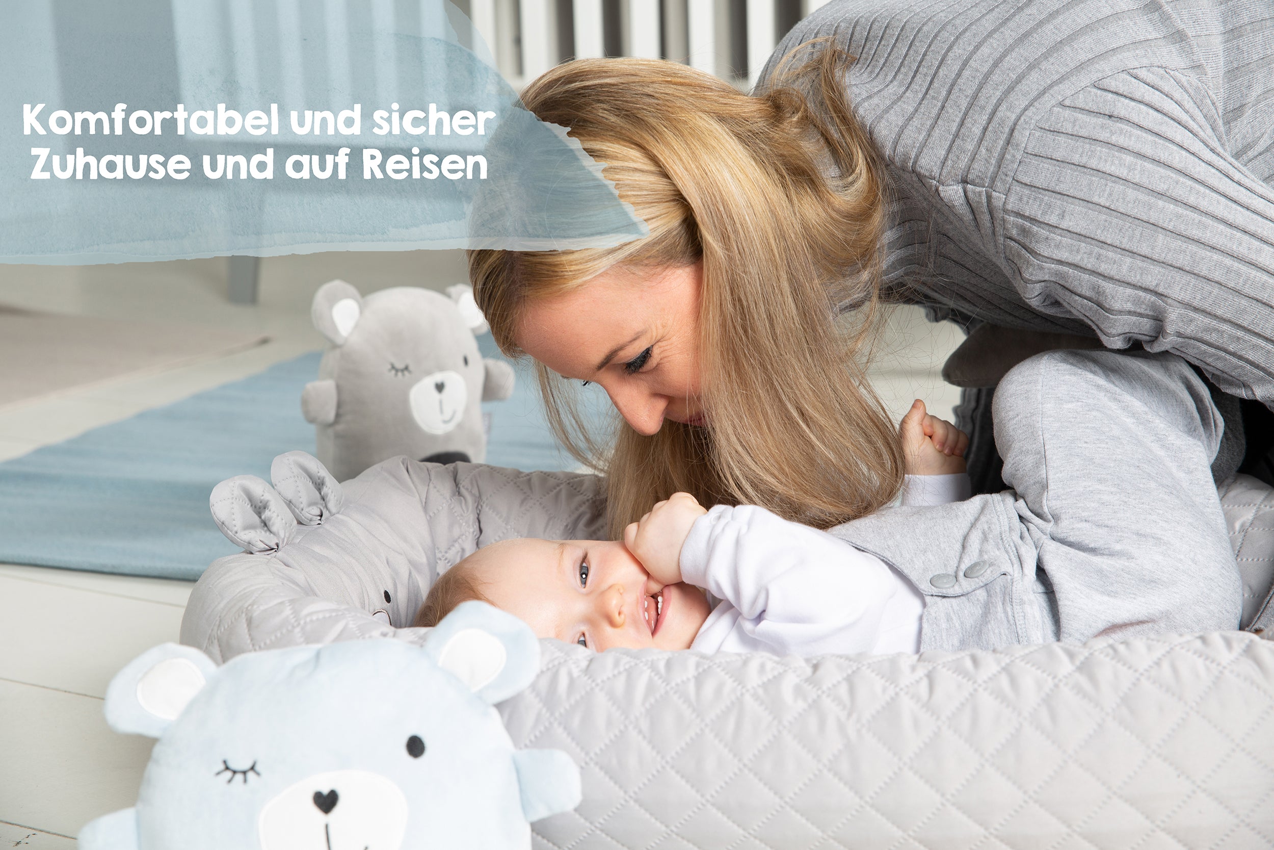 Roba 307100V230 Babylounge roba Style grau – Babynester - Bild 3 Roba 307100V230 Babylounge roba Style grau – Babynester - Produktbild 3