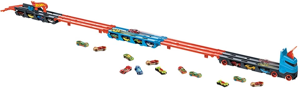 Hot Wheels 2-in-1 Rennbahn Transporter GVG37