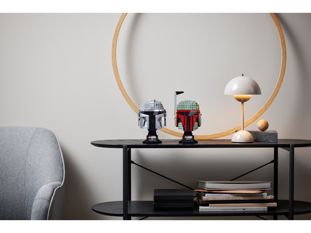 LEGO® Star Wars™ Mandalorianer Helm 75328 Lampe, Tischlampe, Mobiliar, Tabelle, Spielzeug
