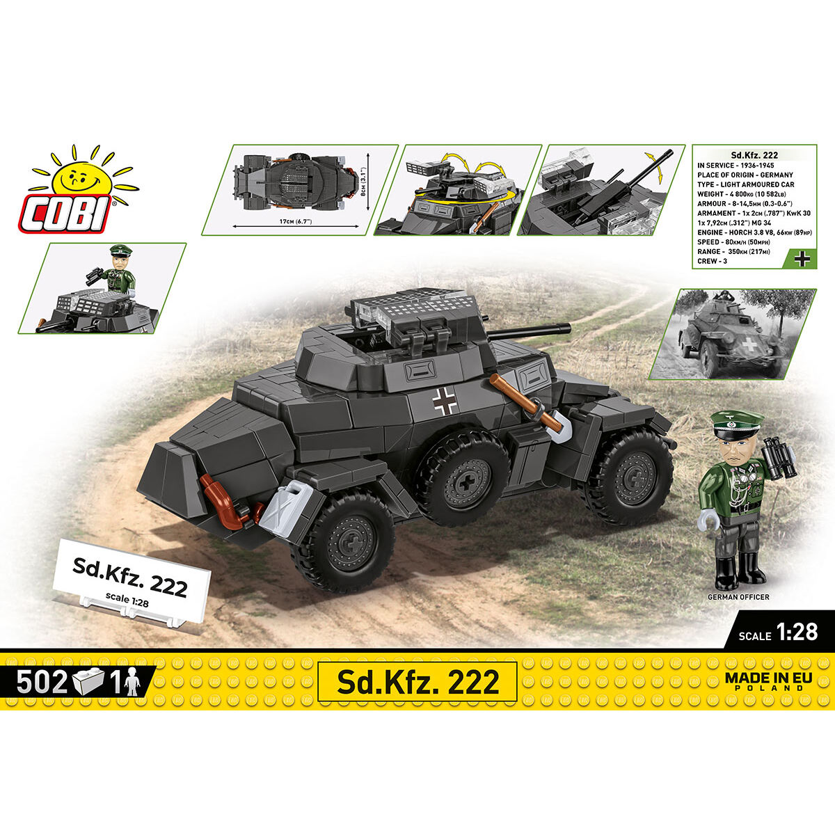 COBI 2657 - SD.KFZ. 222 - Bild 4 COBI 2657 - SD.KFZ. 222 - Bild 4