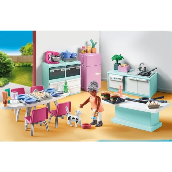 PLAYMOBIL 71608 Küche Mit Essplatz