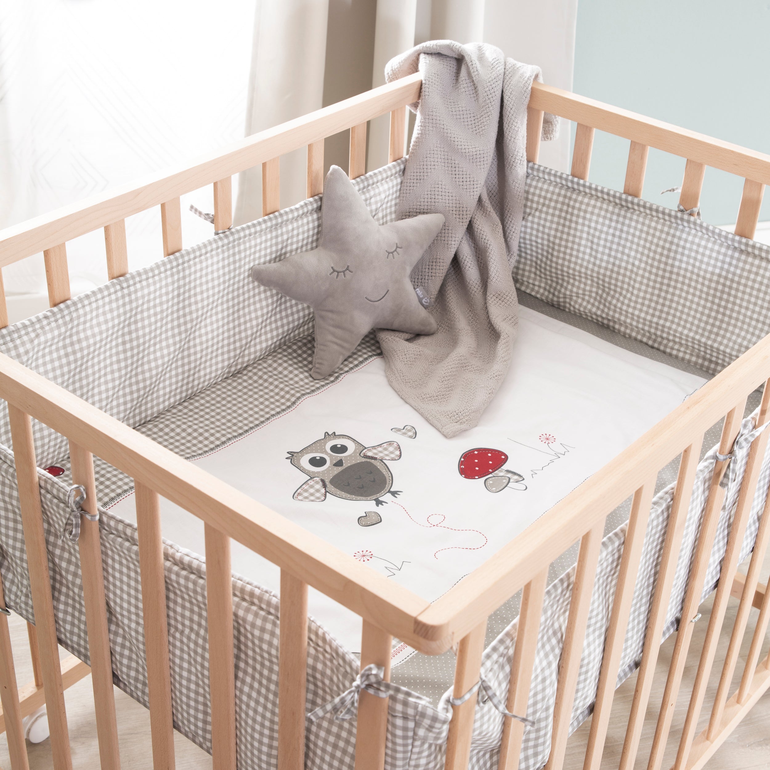 Roba 0241NAS148 Laufgitter 100x75 Adam & Eule Bio Buche natur - Bild 6 Roba 0241NAS148 Laufgitter 100x75 Adam & Eule Bio Buche natur - Produktbild 6