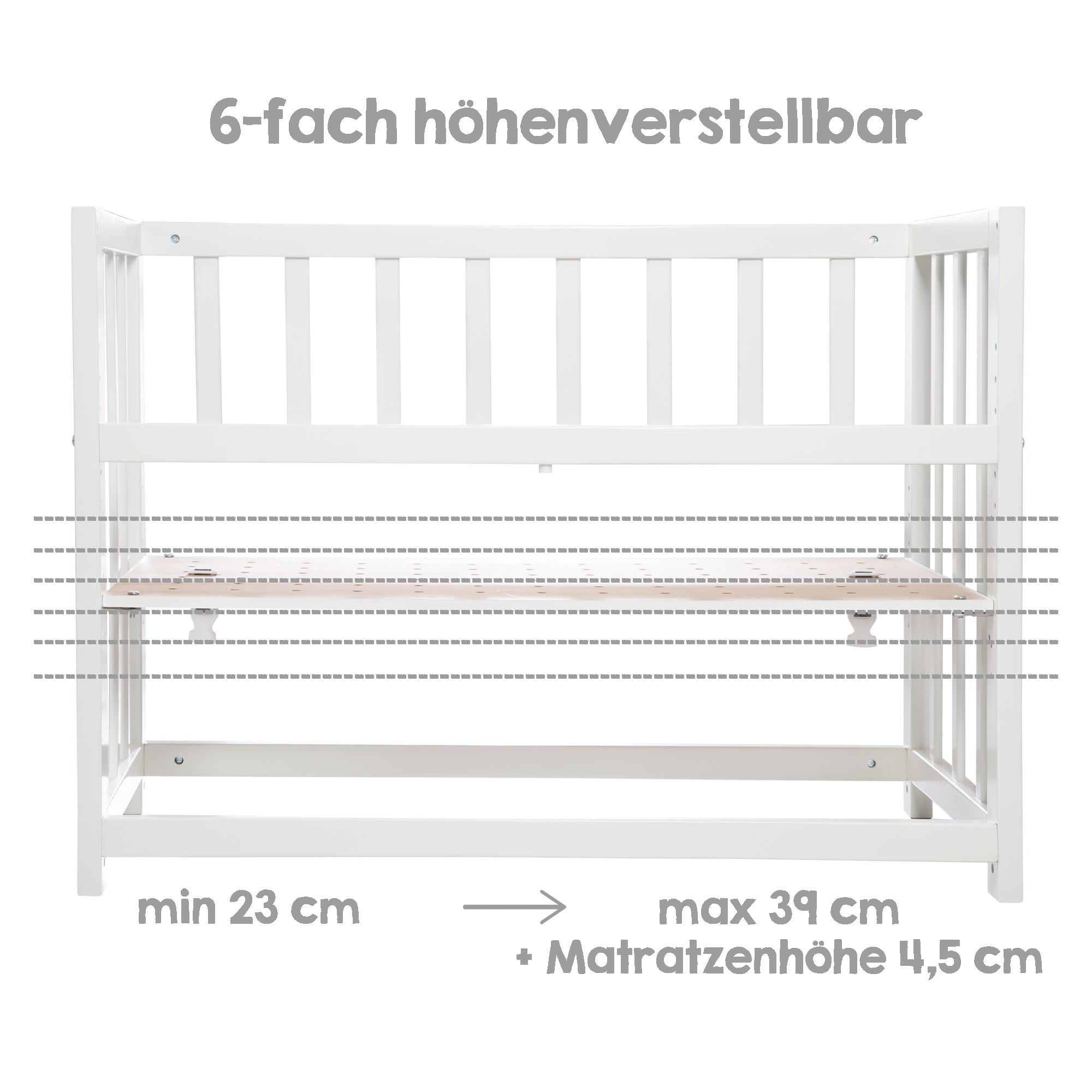 Roba 289149WES283 Stubenbett 4in1 Woodland Buddies weiß – Stubenbetten - Bild 8 Roba 289149WES283 Stubenbett 4in1 Woodland Buddies weiß – Stubenbetten - Produktbild 8