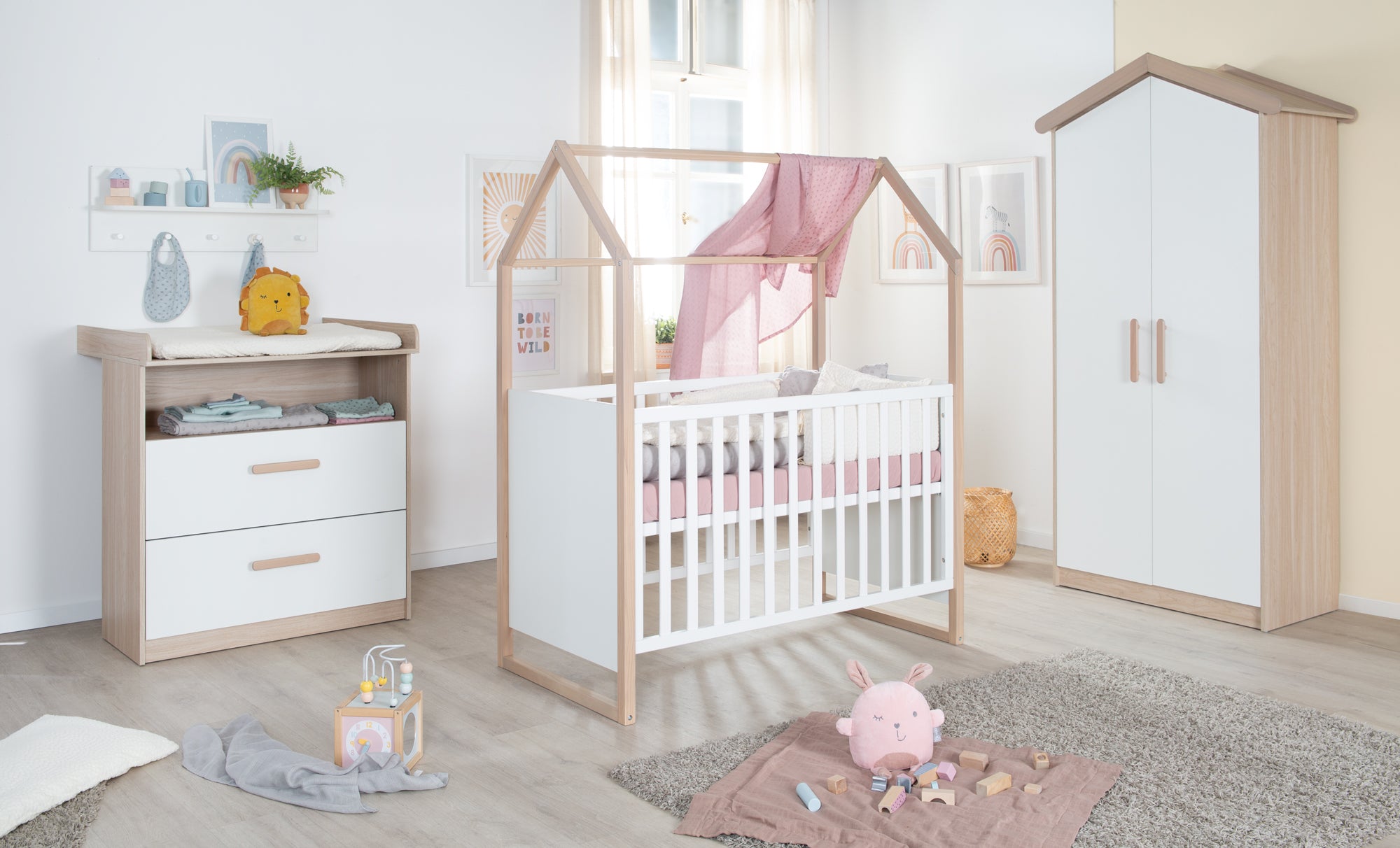 Roba 1711867 Wickelkommode Cabane Weiß und Natur – Wickelkommode schmal - Bild 8 Roba 1711867 Wickelkommode Cabane Weiß und Natur – Wickelkommode schmal - Produktbild 8