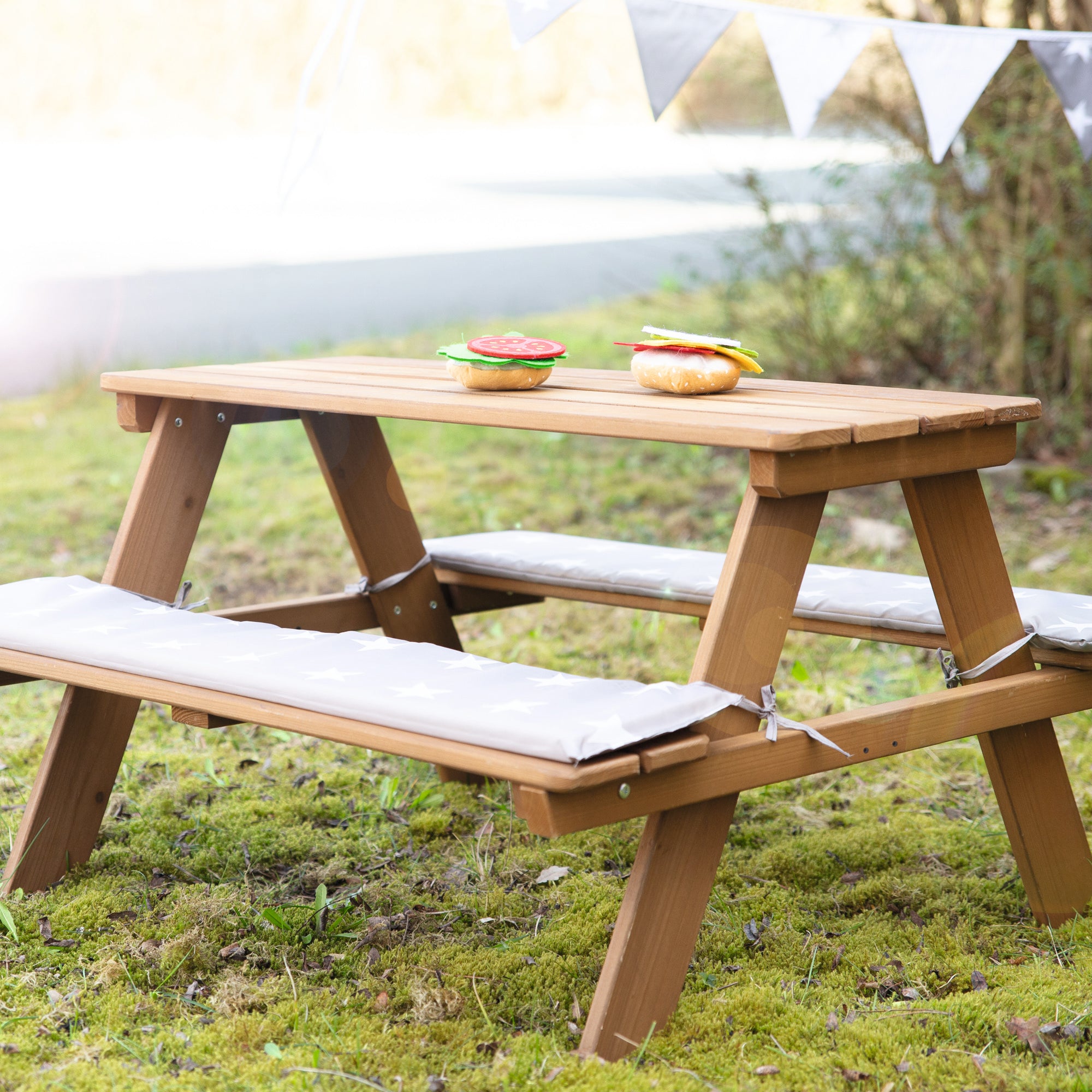 Roba 456001TEV190 Kindersitzgarnitur Outdoor+, Kissen teak teakholz farben – Outdoor + - Bild 5 Roba 456001TEV190 Kindersitzgarnitur Outdoor+, Kissen teak teakholz farben – Outdoor + - Produktbild 5