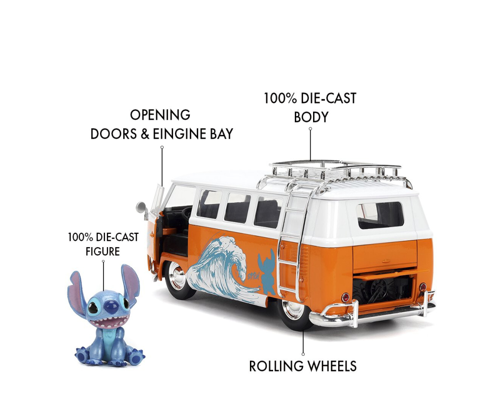 Jada Stitch 1961 VW Bus 1:24