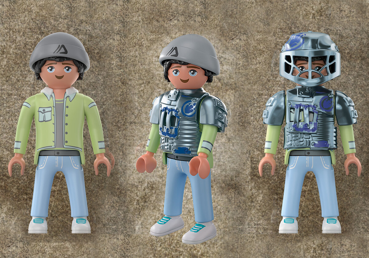 PLAYMOBIL 70626 Saichania: Abwehr des Kampfläufers Helme, Person, Gesicht, Kopf