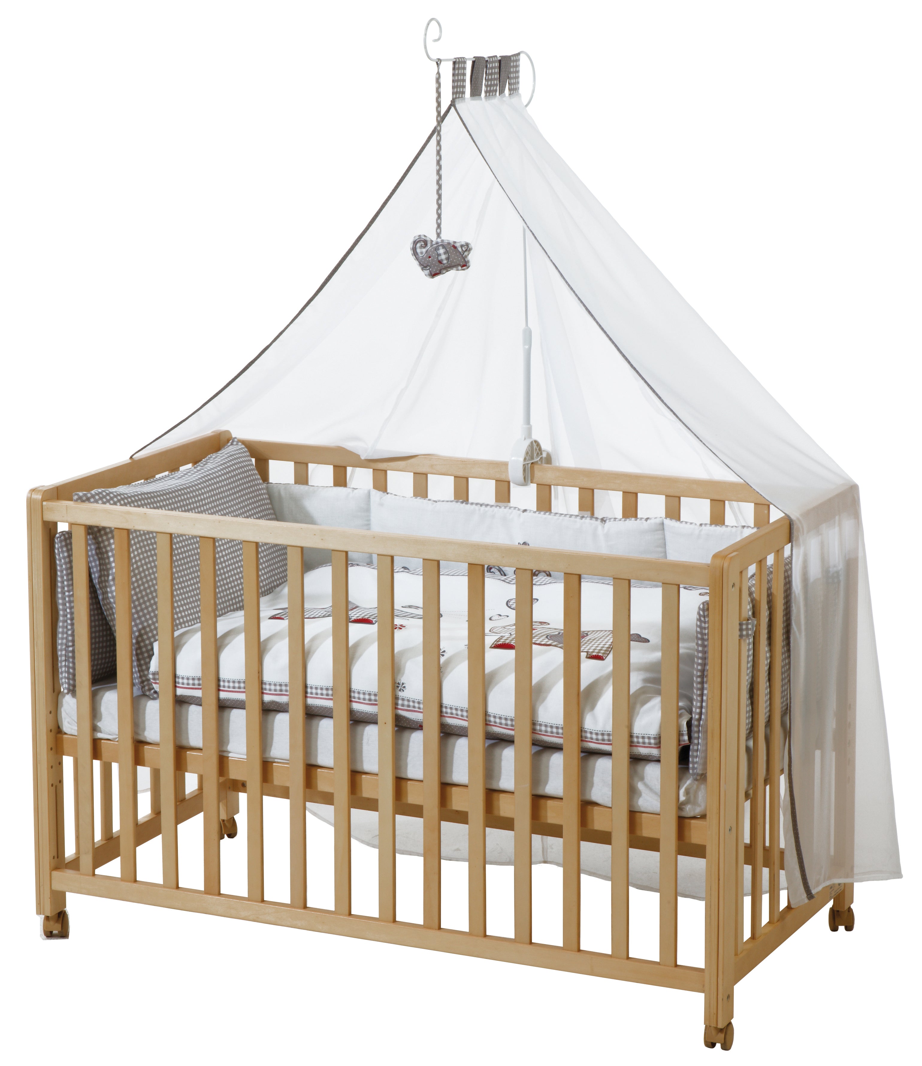 Roba 162003S145 Room Bed, 60x120 cm Jumbo twins grau natur lackiert - Bild 3 Roba 162003S145 Room Bed, 60x120 cm Jumbo twins grau natur lackiert - Produktbild 3