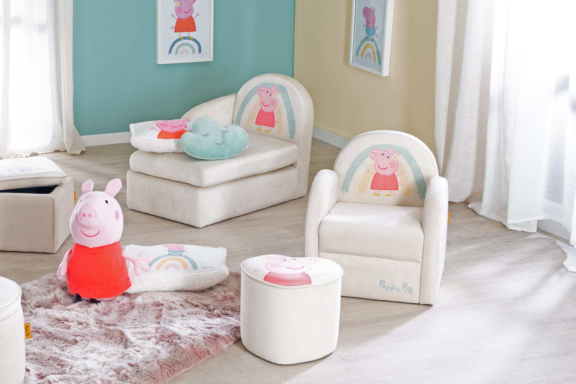 Roba 450122PP1 Kindersessel Peppa Pig beige – Spielmöbel - Bild 6 Roba 450122PP1 Kindersessel Peppa Pig beige – Spielmöbel - Produktbild 6