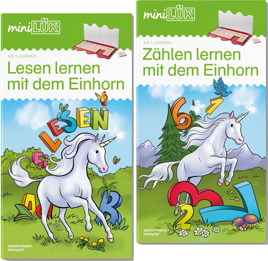 miniLÜK Set Zählen und Lesen lernen mit dem Einhorn miniLÜK, Set, Zählen, und, Lesen, lernen, mit, dem, Einhorn, Buch, Comics, Veröffentlichung