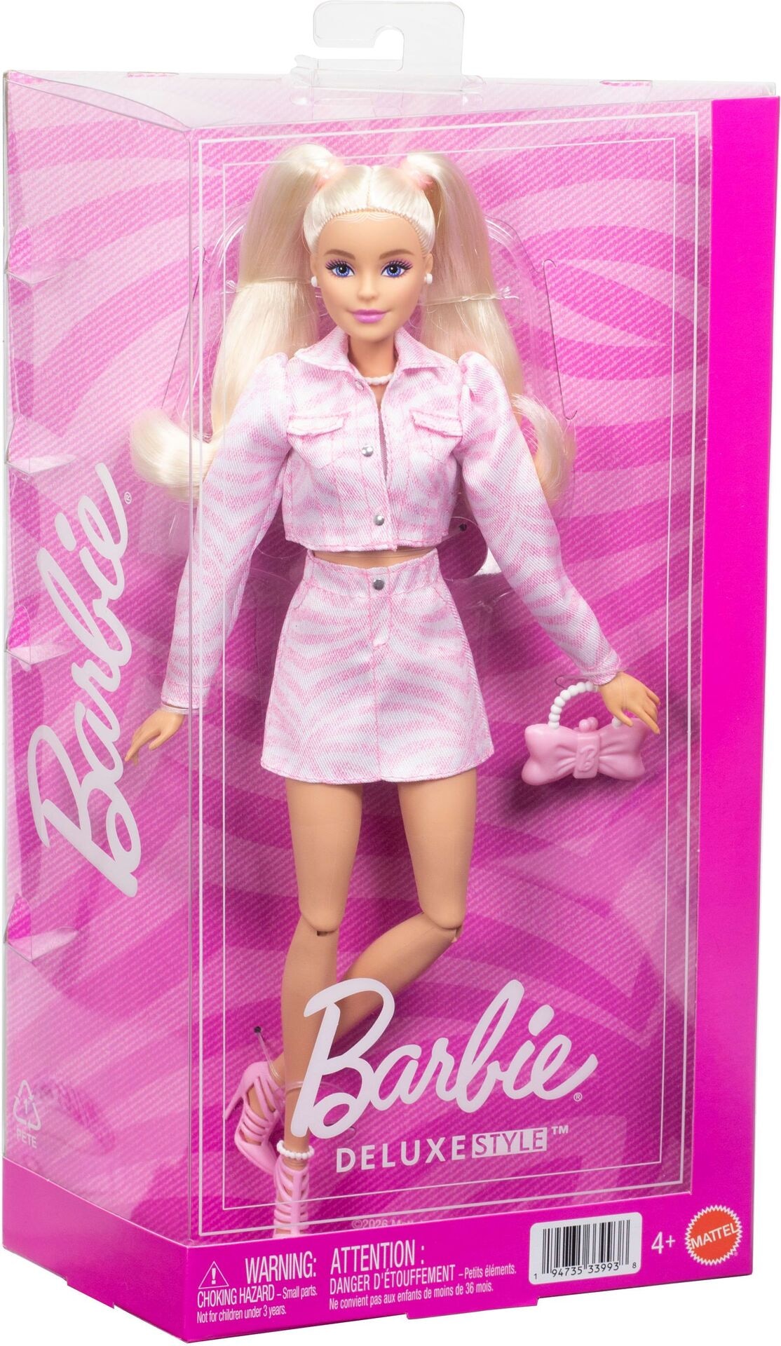 Produktfoto - Mattel - Barbie Deluxe Style - Pinke Jeansjacke - Modell MATTEL JJN69