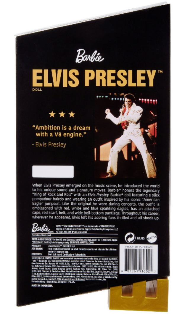 Barbie® Signature Music Partnership Elvis Presley Puppe GTJ95 Werbung, Plakat, Person