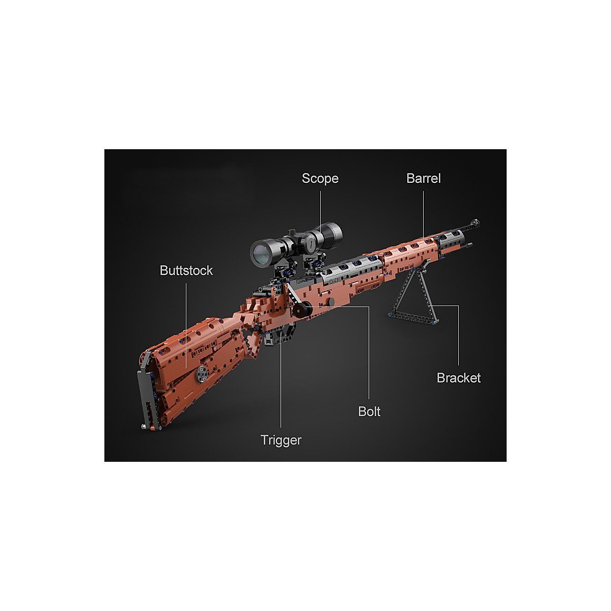 JAMARA CaDA Karabiner 98K braun 1:2 Bricks ab 8 Jahren JAMARA CaDA Karabiner 98K braun 1:2 Bricks ab 8 Jahren