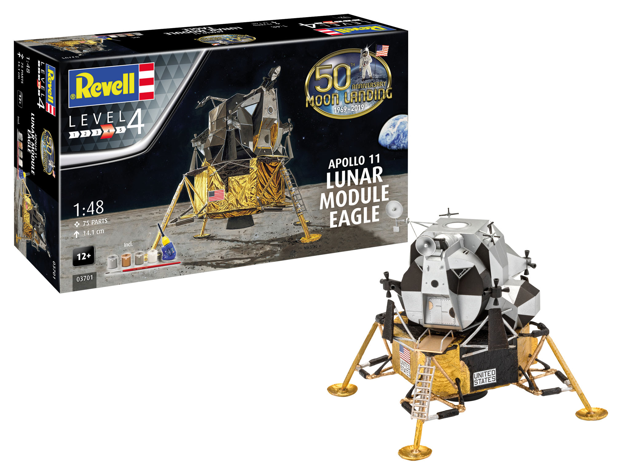 Revell 03701 Apollo 11 Lunar Module Eagle Modellbausatz Revell, 03701, Apollo, 11, Lunar, Module, Eagle, Modellbausatz
