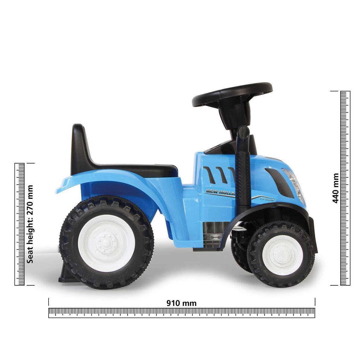 JAMARA Rutscher New Holland T7 Traktor mit Anhänger blau 2in1 ab 12 Monaten JAMARA Rutscher New Holland T7 Traktor mit Anhänger blau 2in1 ab 12 Monaten