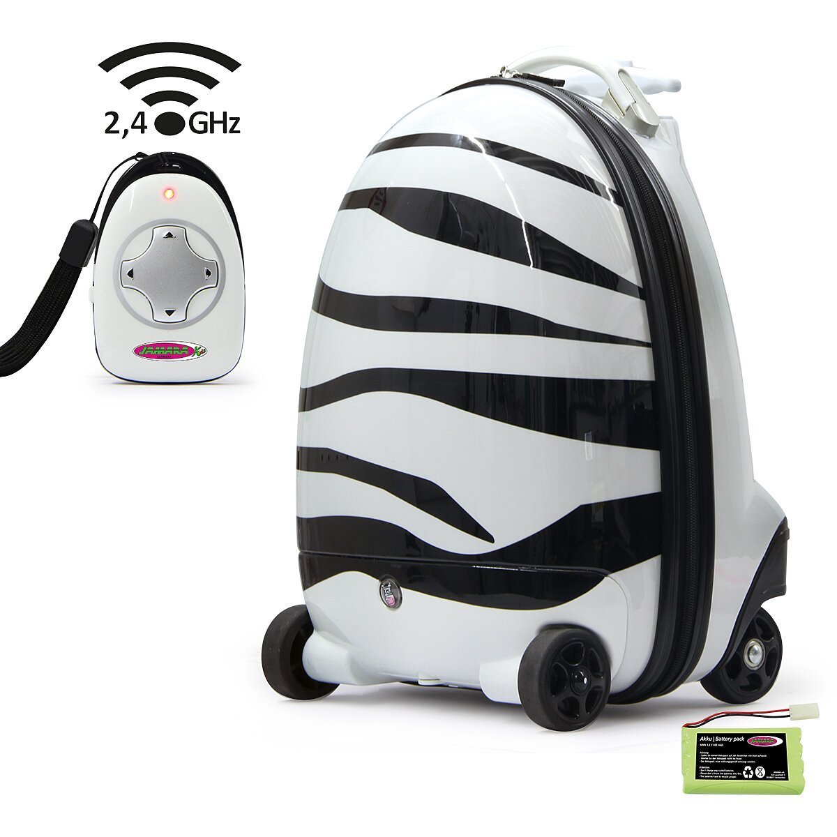 JAMARA Kinderkoffer Zebra 2,4GHz ab 6 Jahren JAMARA Kinderkoffer Zebra 2,4GHz ab 6 Jahren
