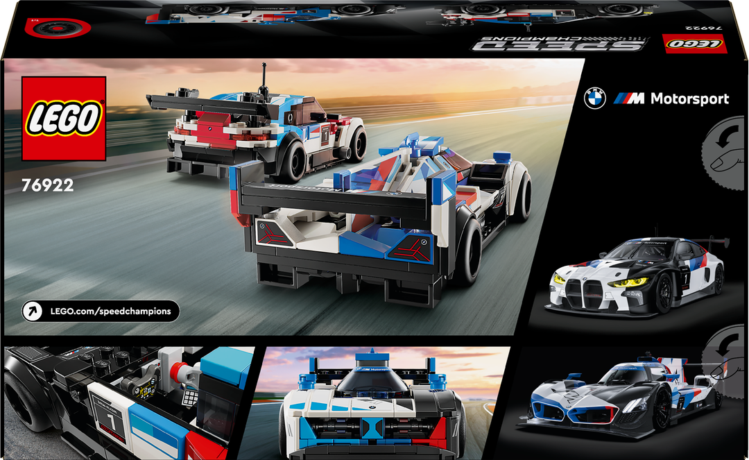 LEGO® Speed Champions BMW M4 GT3 & BMW M Hybrid V8 76922 Auto, Fahrzeug, Formel Eins, Maschine, Rad