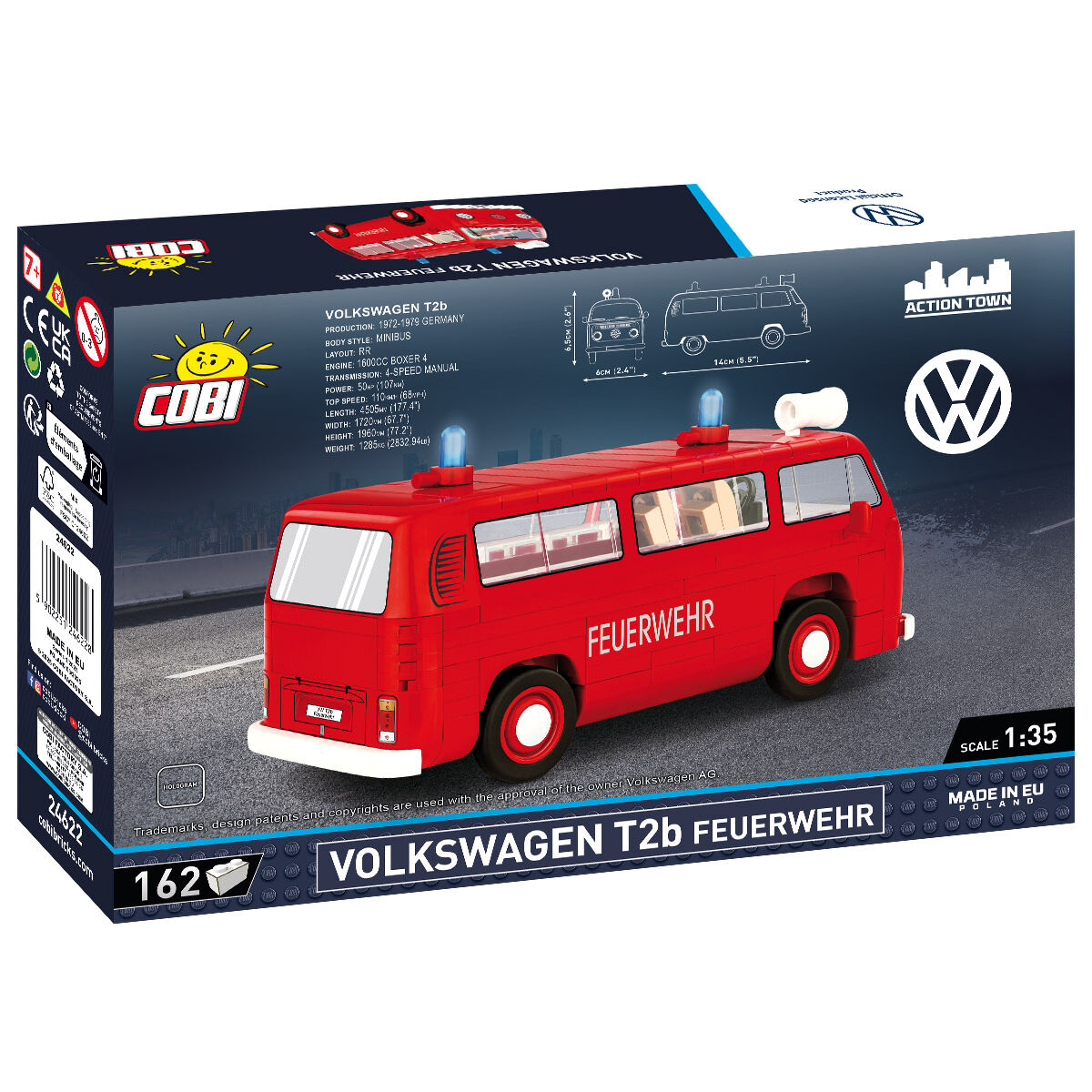 COBI 24622 - VW T2B Feuerwehr SCALE 1:35 - Bild 2 COBI 24622 - VW T2B Feuerwehr SCALE 1:35 - Bild 2
