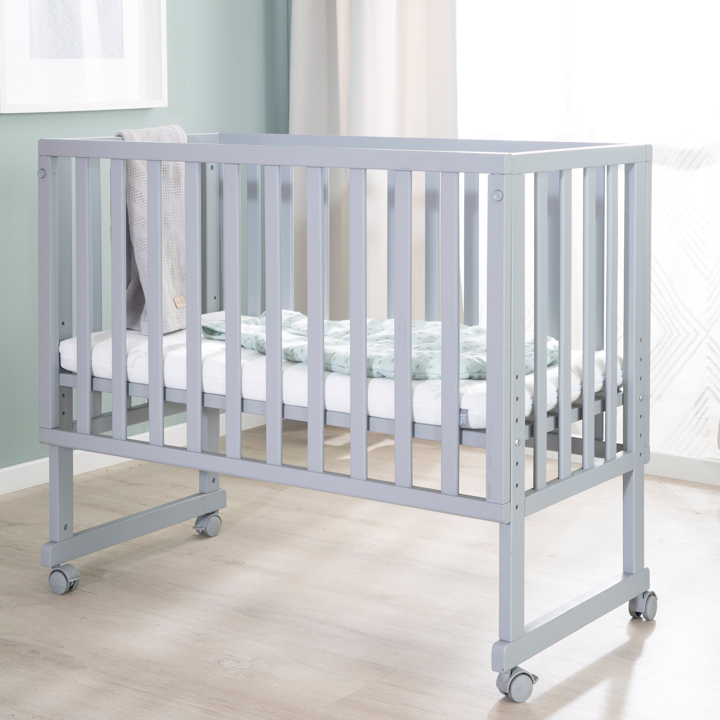 Roba 8961TP1 Stuben- Beistellbett +Barriere/Matratze taupe – Stubenbetten - Bild 6 Roba 8961TP1 Stuben- Beistellbett +Barriere/Matratze taupe – Stubenbetten - Produktbild 6