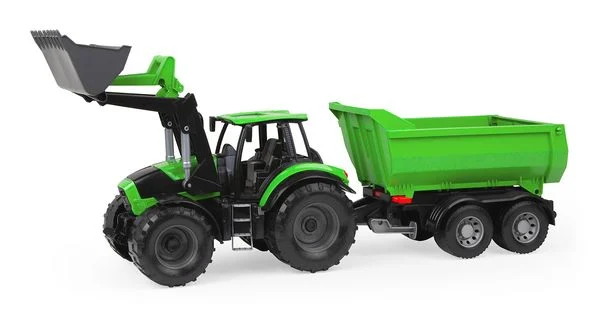 WORXX Traktor Deutz-Fahr Agrotron 7250 TTV mit Anhänger, Schaukarton