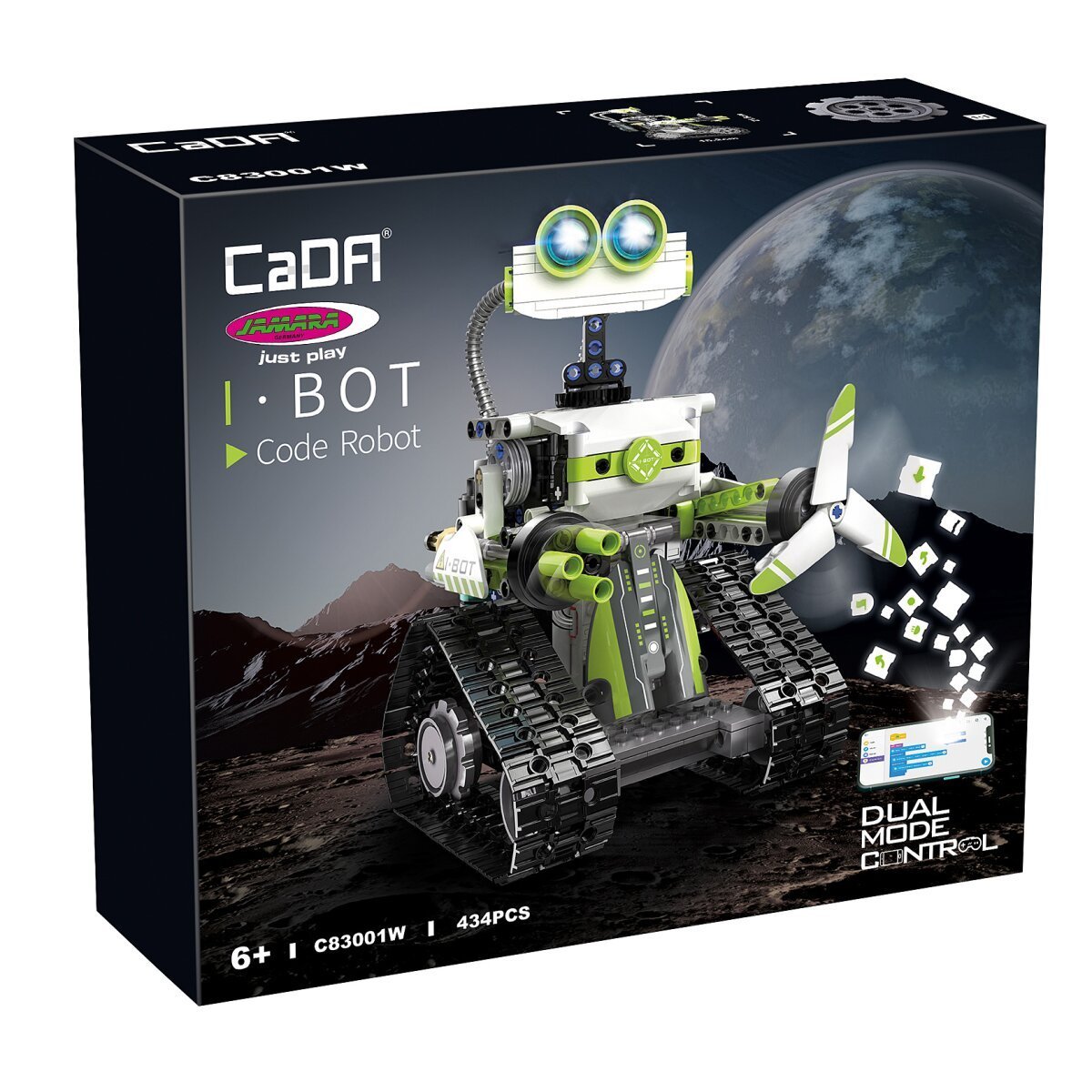 JAMARA CaDA I.Bot Code Robot 1:12 2,4GHz Bricks ab 6 Jahren JAMARA CaDA I.Bot Code Robot 1:12 2,4GHz Bricks ab 6 Jahren