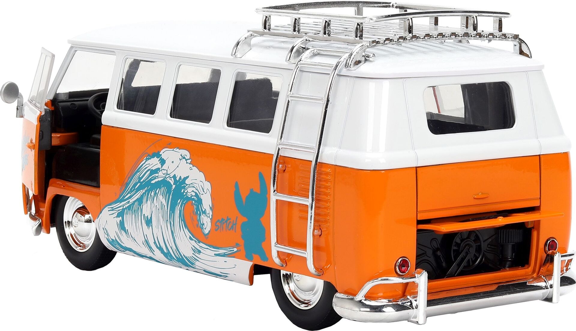 Stitch 1961 VW Bus 1:24 - SIMBA - SIMBA 9336340314R00 Produktfoto - SIMBA - Stitch 1961 VW Bus 1:24 - Modell SIMBA 9336340314R00 Produktbild fuer Online-Shop