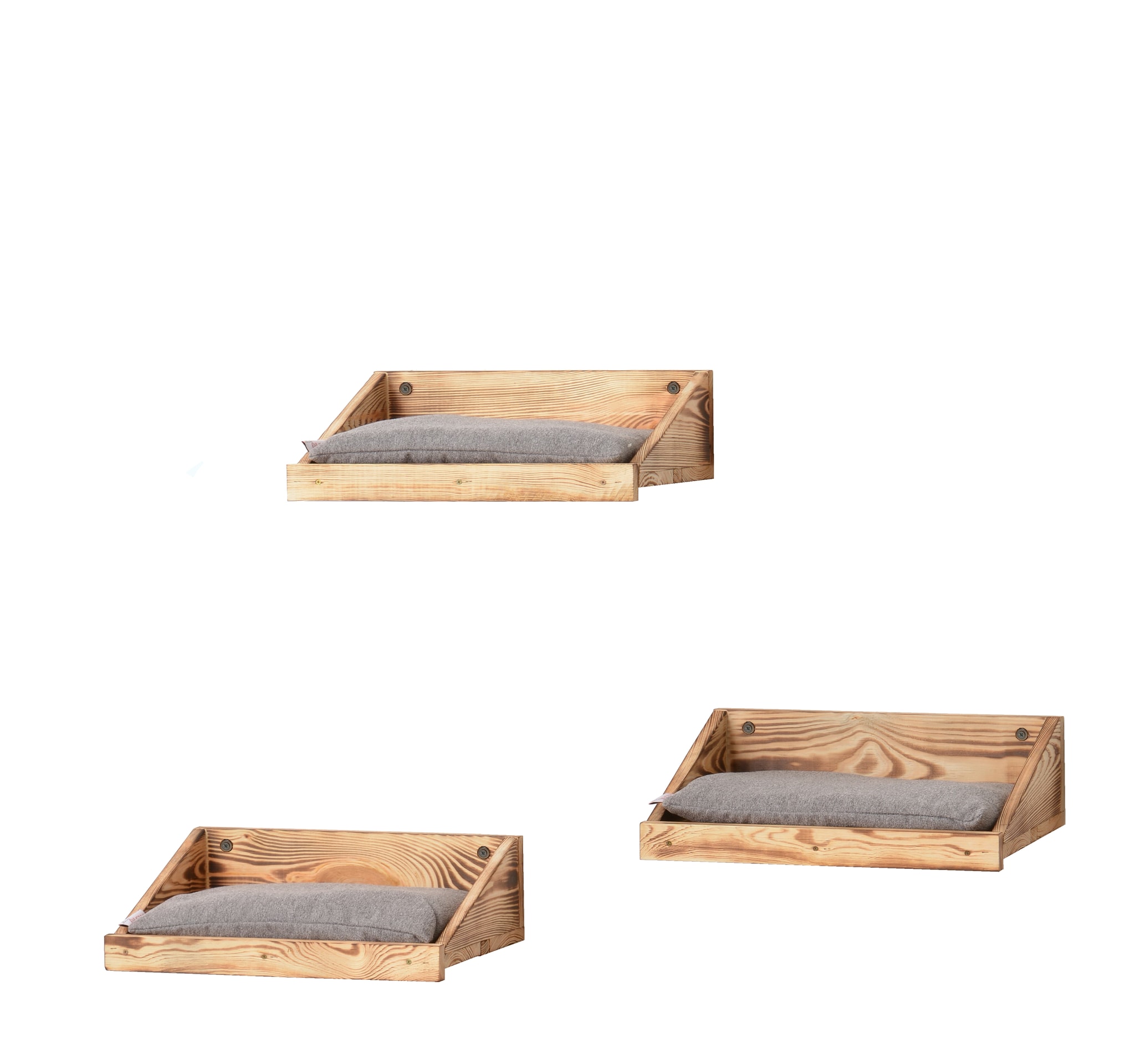 Rohrschneider – RS 22188.102 – 3-er Set Wandmulde Karlsson – Grau – Haustiermöbel Rohrschneider – RS 22188.102 – 3-er Set Wandmulde Karlsson – Grau – Haustiermöbel