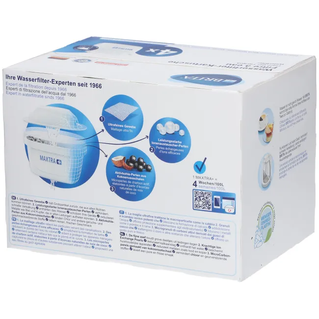 BRITA MAXTRA+ Filterkartuschen - 4 Stück (075262), für BRITA Tischwasserfilter