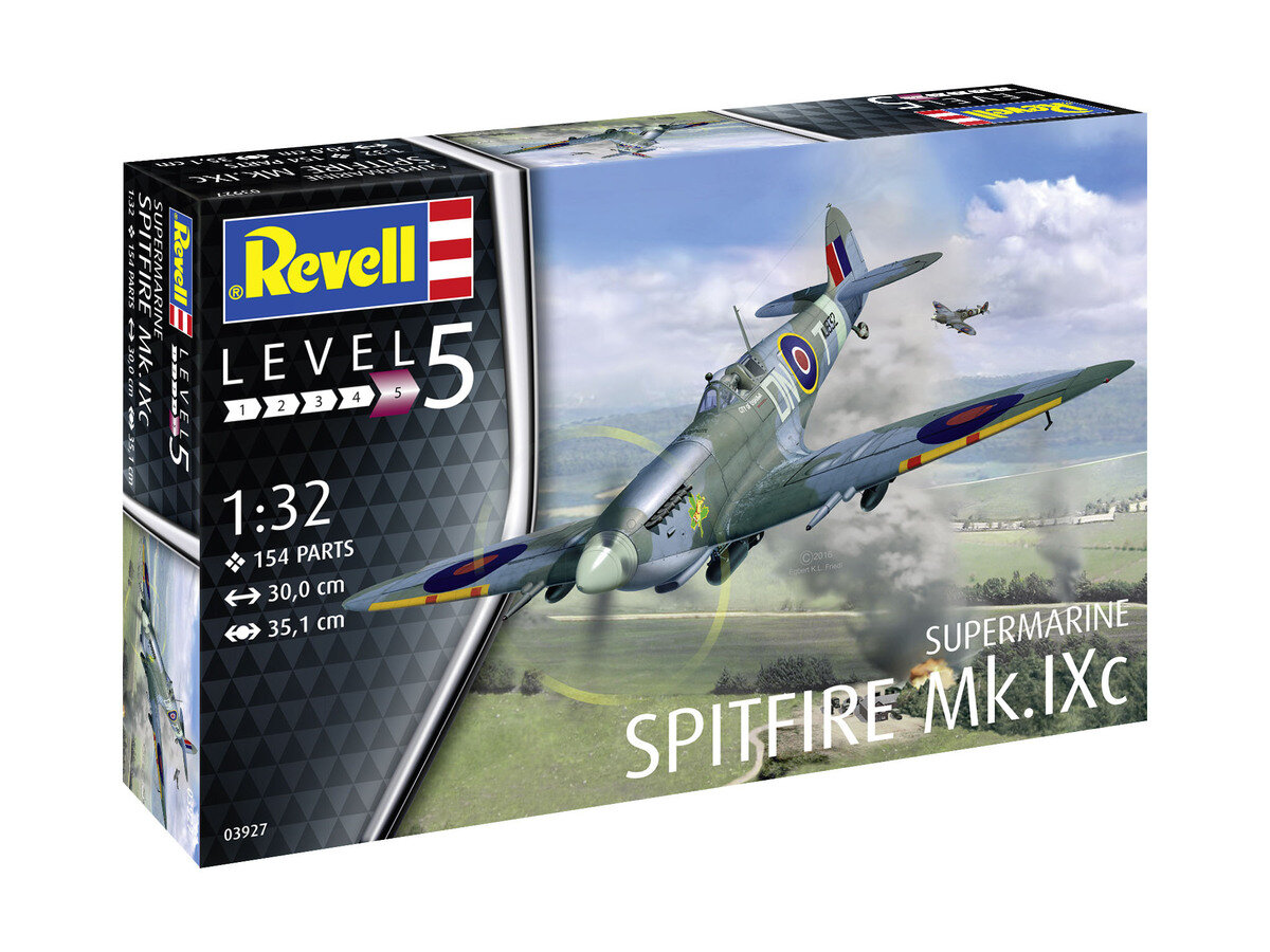 Revell 03927 Supermarine Spitfire Mk.IXC Modellbausatz Flugzeug, Kampfflugzeug, Bomber, Jet