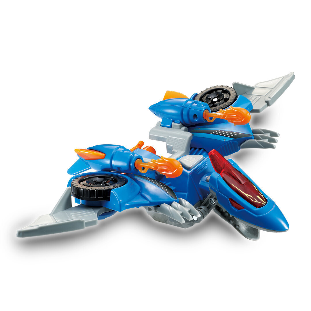 VTech Switch & Go Dinos 2-in-1 Spinosaurus & Pterodaktylus, ab 3 Jahren VTech Switch & Go Dinos 2-in-1 Spinosaurus & Pterodaktylus Kunststoff-Spielzeug ca. 35cm, Dino- und Fahrzeugmodus mit LED-Soundeffekten, Feuer-Launcher, Lautstärkeregler, kindersicher ab 3 J., Spielzeug