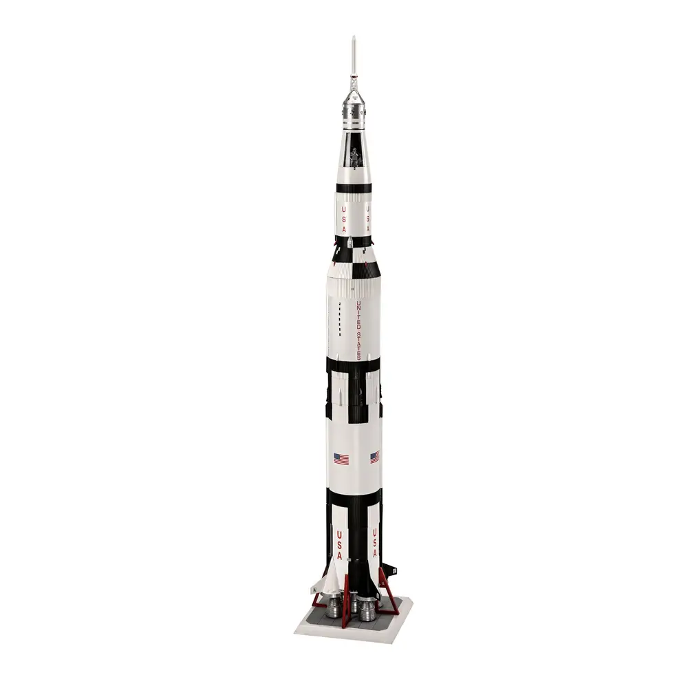 Revell 03704 Millennium Apollo 11 Saturn V Rocket, Revell Modellbausatz mit Basiszubehör Revell 03704 Millennium Apollo 11 Saturn V Rocket, Revell Modellbausatz mit Basiszubehör